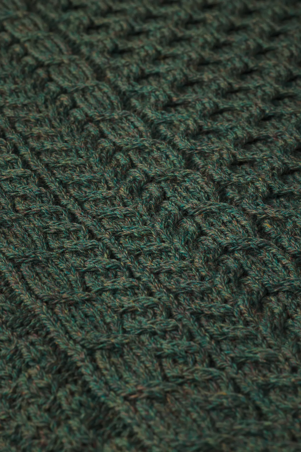 Aran Sweater Pattern close up
